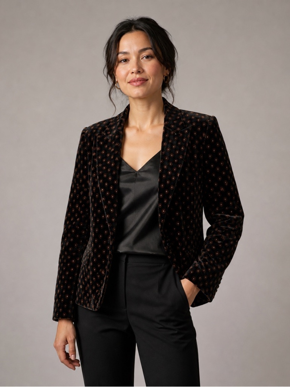 Katherine Barclay Womens
Size 13/14 Black Velvet Blazer
Jacket